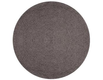 Paddington Round Wool Rug Charcoal
