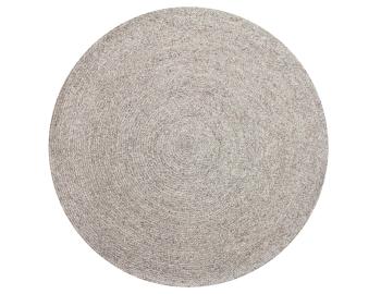 Paddington Round Wool Rug Silver