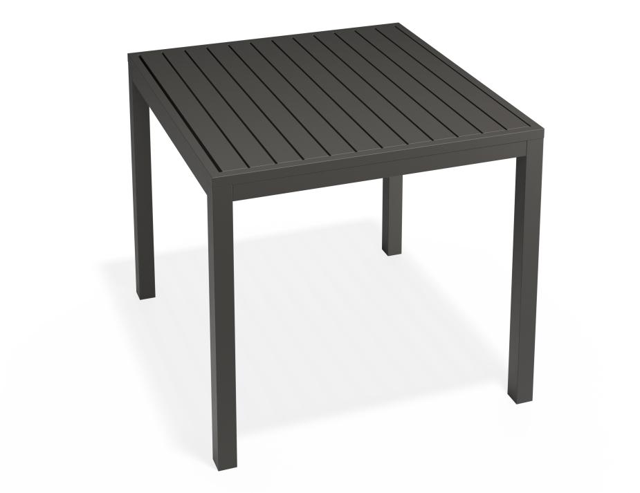P 2 Halki Table 90x90 Charcoal