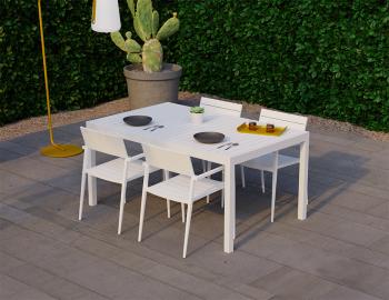 Halki Outdoor Table - Matte White - 160cm x 90cm