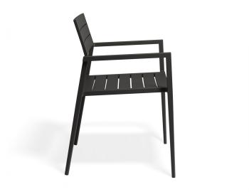 Halki Outdoor Dining Chair Matt Charcoal