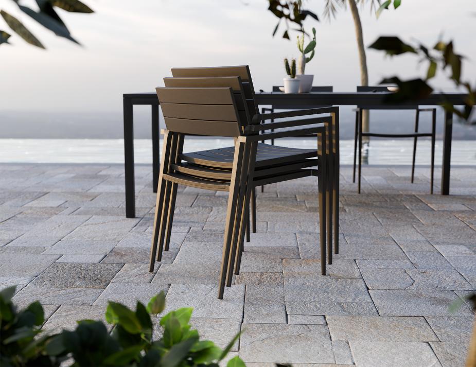 L 8 Halki Dining Charcoal