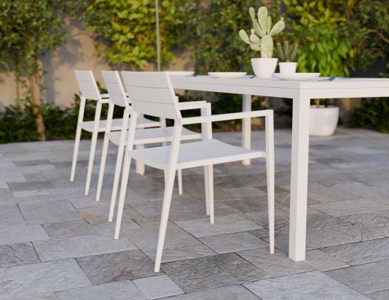 L 7 Halki Dining White