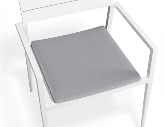 P 5 Halki Chaircushion White Lightgrey