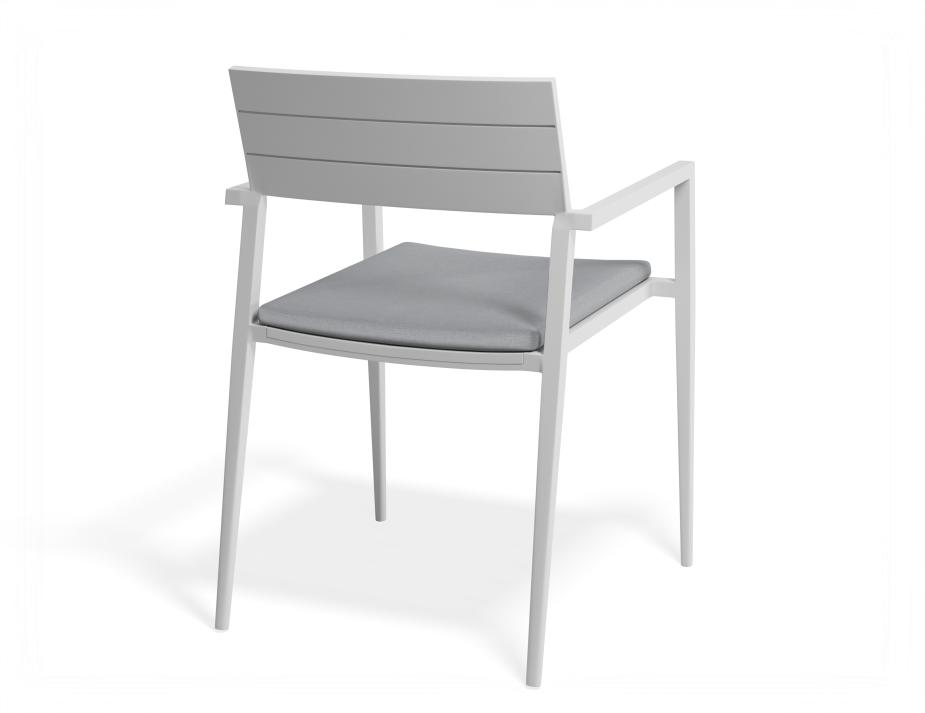 P 2 Halki Chaircushion White Lightgrey