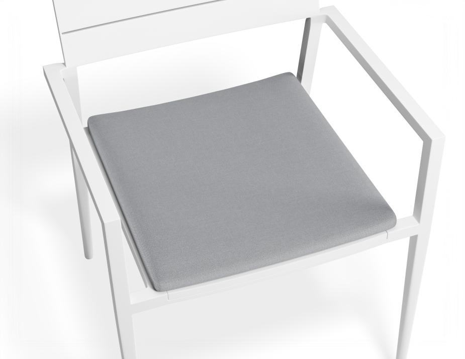 P 5 Halki Chaircushion White Lightgrey