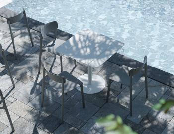 Notion Outdoor Dining Chair Grey 