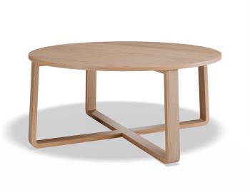 Eddy Round Coffee Table - Natural Timber 