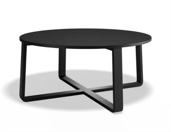 Eddy Round Coffee Table - Black Timber 