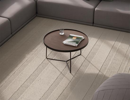 Dark Brown Walnut Top Medium Coffee Table