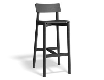 Andi Black Wooden Bar Stool 