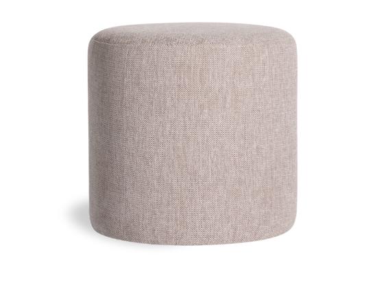 Tito Ottoman Light Grey Fabric