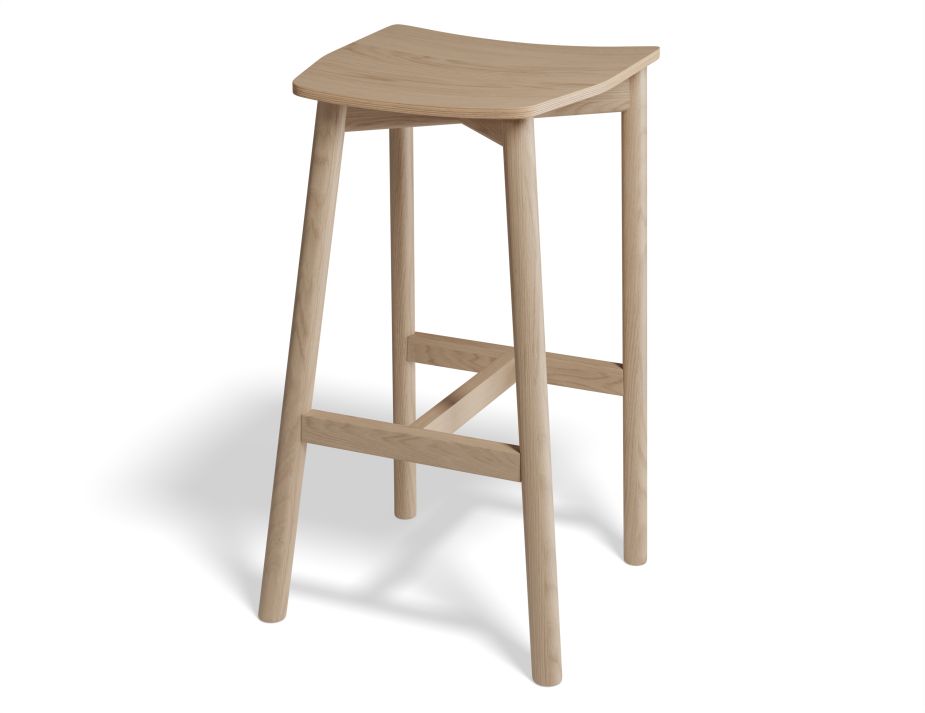 Andi Backless Barstool Ash Back