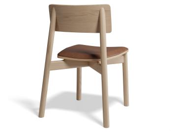 Andi Wooden Dining Chair Natural Ash Upholstered Seat