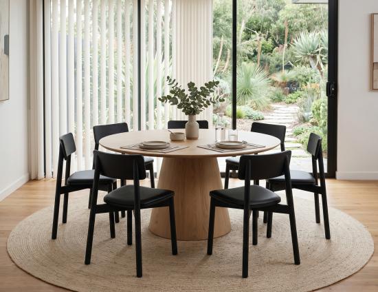 Black Upholstered Dining Chair