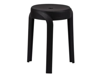Swirl Low Stool Black