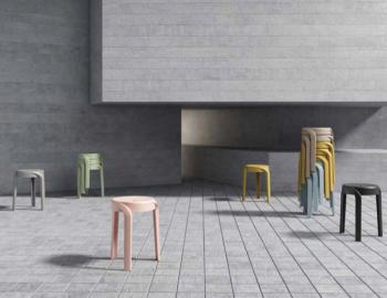 Swirl Low Stool Navy