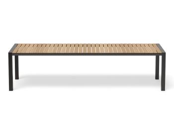 Vydel Outdoor Solid Teak Table Matt Charcoal 300cm x 110cm