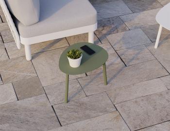 Cetara Outdoor Side Table - Pale Eucalyptus Green