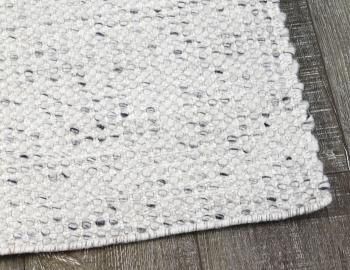 Kobe Flatweave Wool Rug Silver