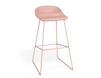 Pop Stool Soft Pink Frame with Pink Shell Seat