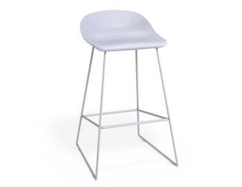 Pop Stool Powder Blue Frame with Blue Shell  Seat