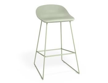 Pop Stool Dusty Green Frame with Green Shell Seat