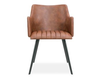 Andorra Armchair Tan Vintage Vegan Leather
