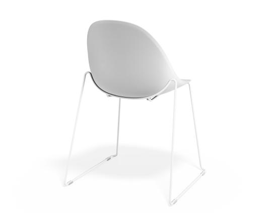 P 2 Pebble Chair Whiteseat Sledwhite