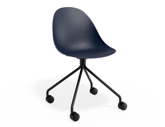 P 1 Pebble Chair Navyseat Pyramidcastors