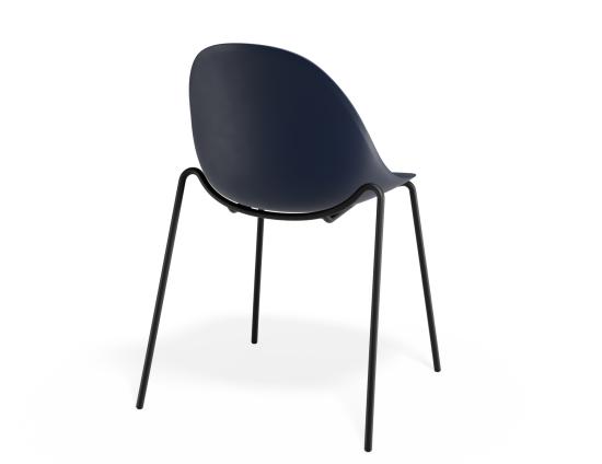 P 2 Pebble Chair Navyseat 4postblack