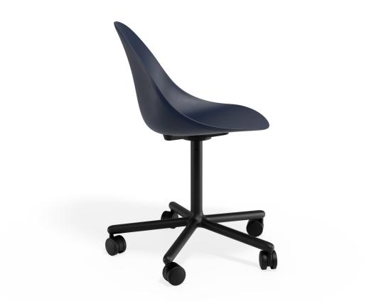 P 3 Pebble Chair Navyseat Swivelcastors