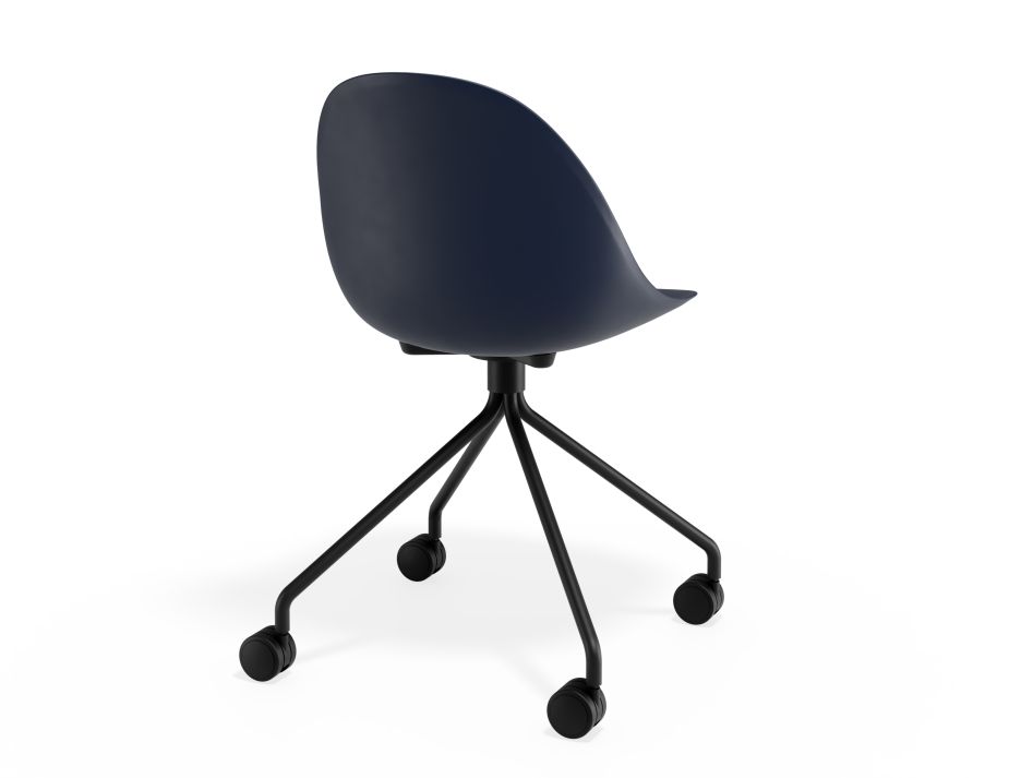 P 2 Pebble Chair Navyseat Pyramidcastors
