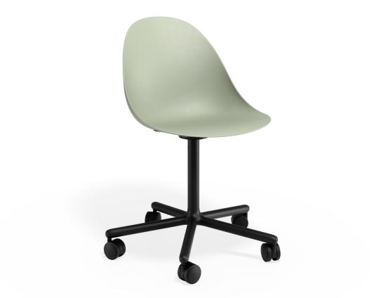 P 1 Pebble Chair Greenseat Swivelcastors