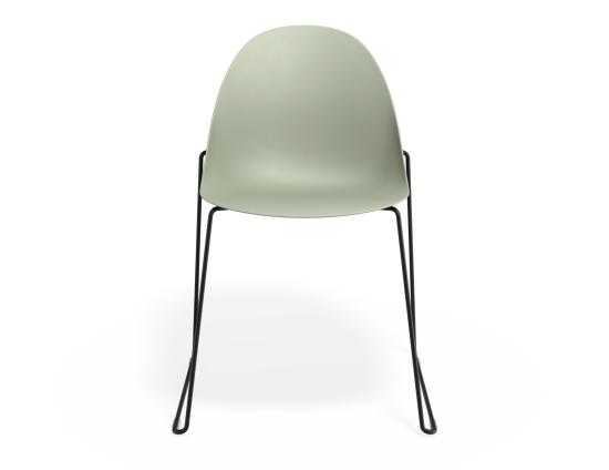 P 4 Pebble Chair Greenseat Sledblack