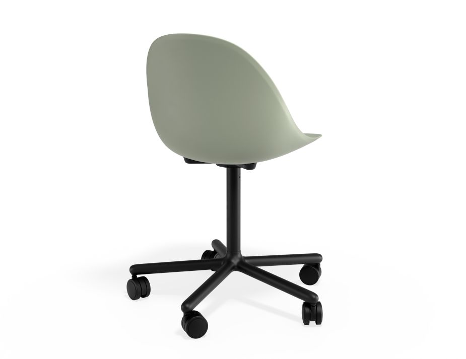 P 2 Pebble Chair Greenseat Swivelcastors