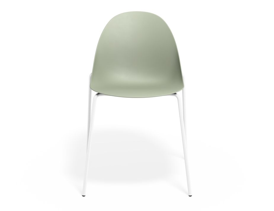 P 4 Pebble Chair Greenseat 4postwhite