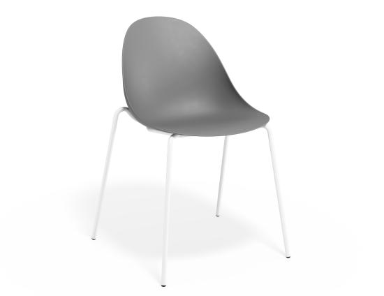 P 1 Pebble Chair Greyseatv2 4postwhite
