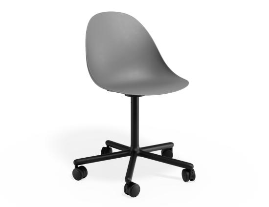 P 1 Pebble Chair Greyseatv2 Swivelcastors