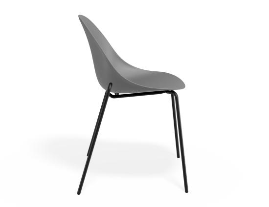 P 3 Pebble Chair Greyseatv2 4postblack