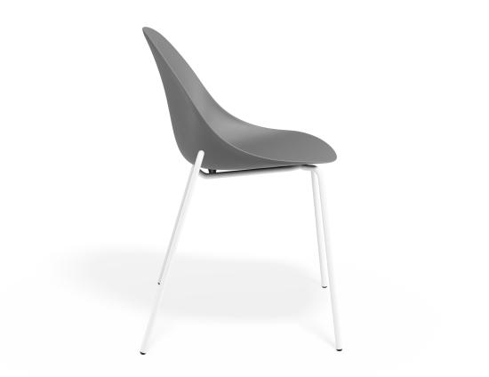 P 3 Pebble Chair Greyseatv2 4postwhite