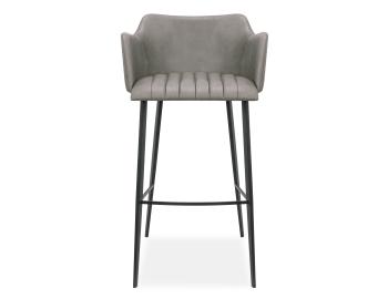 Andorra Bar Stool Grey Vintage Vegan Leather