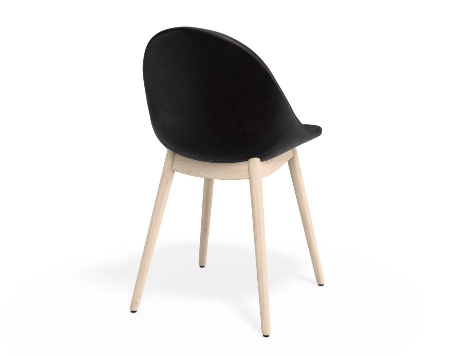 P 2 Pebble Chair Blackpuseat Beechbase
