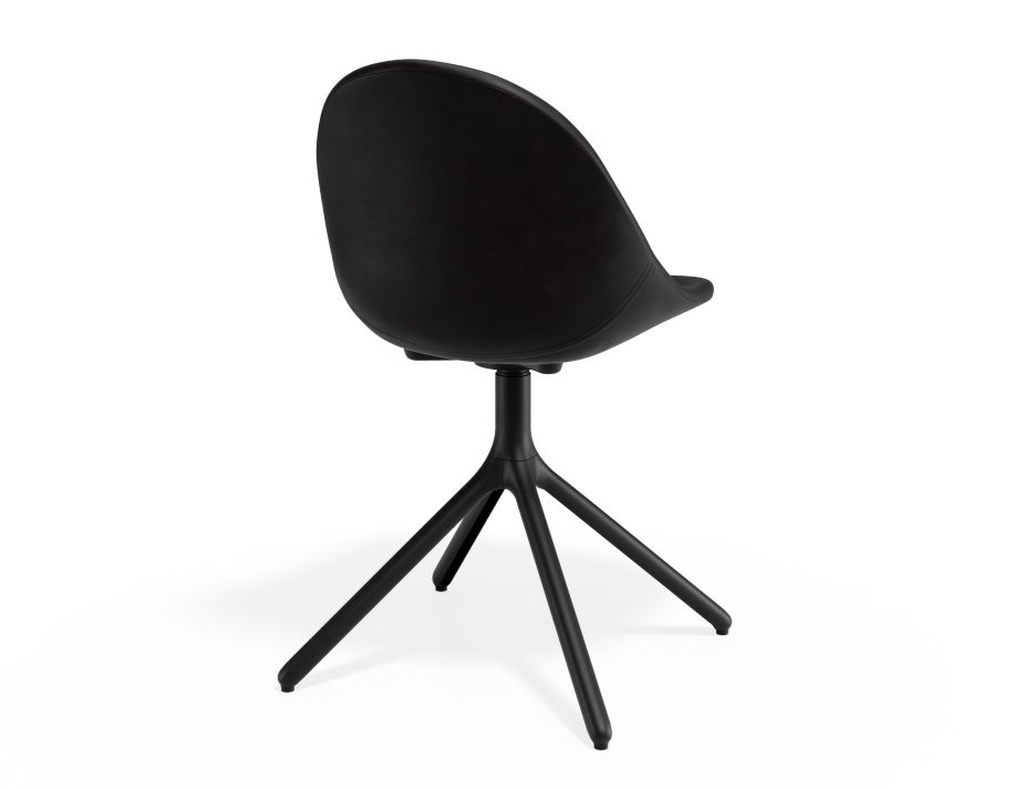 P 2 Pebble Chair Blackpuseat Swivelbase