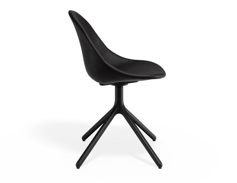 P 3 Pebble Chair Blackpuseat Swivelbase