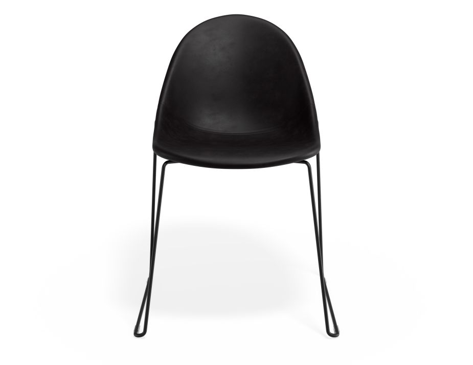 P 4 Pebble Chair Blackpuseat Sledblack
