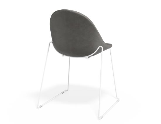 P 2 Pebble Chair Greypuseat Sledwhite