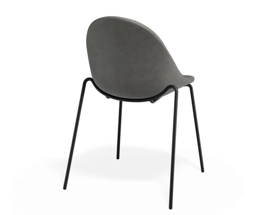 P 2 Pebble Chair Greypuseat 4postblack
