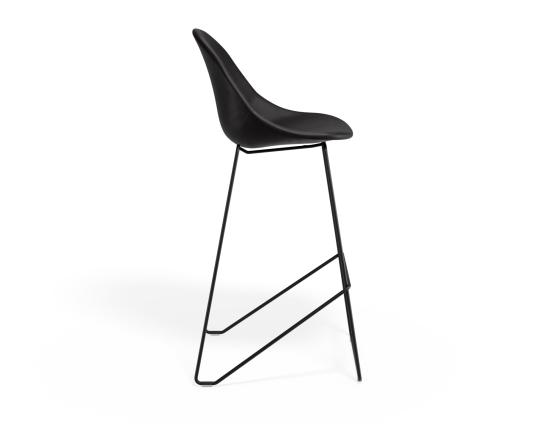 P 3 Pebble Barstool Blackpuseat Blackframe