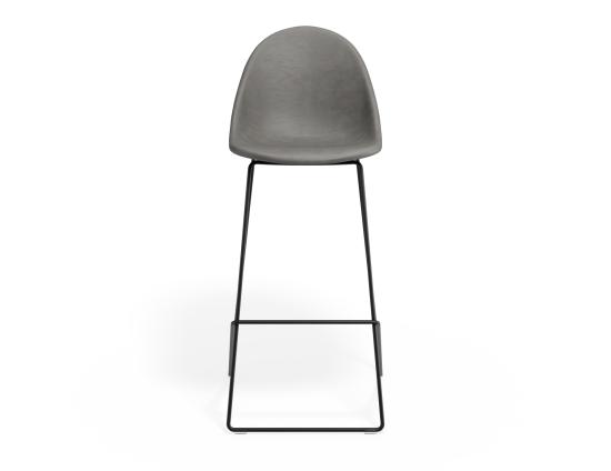 P 4 Pebble Barstool Greypuseat Blackframe